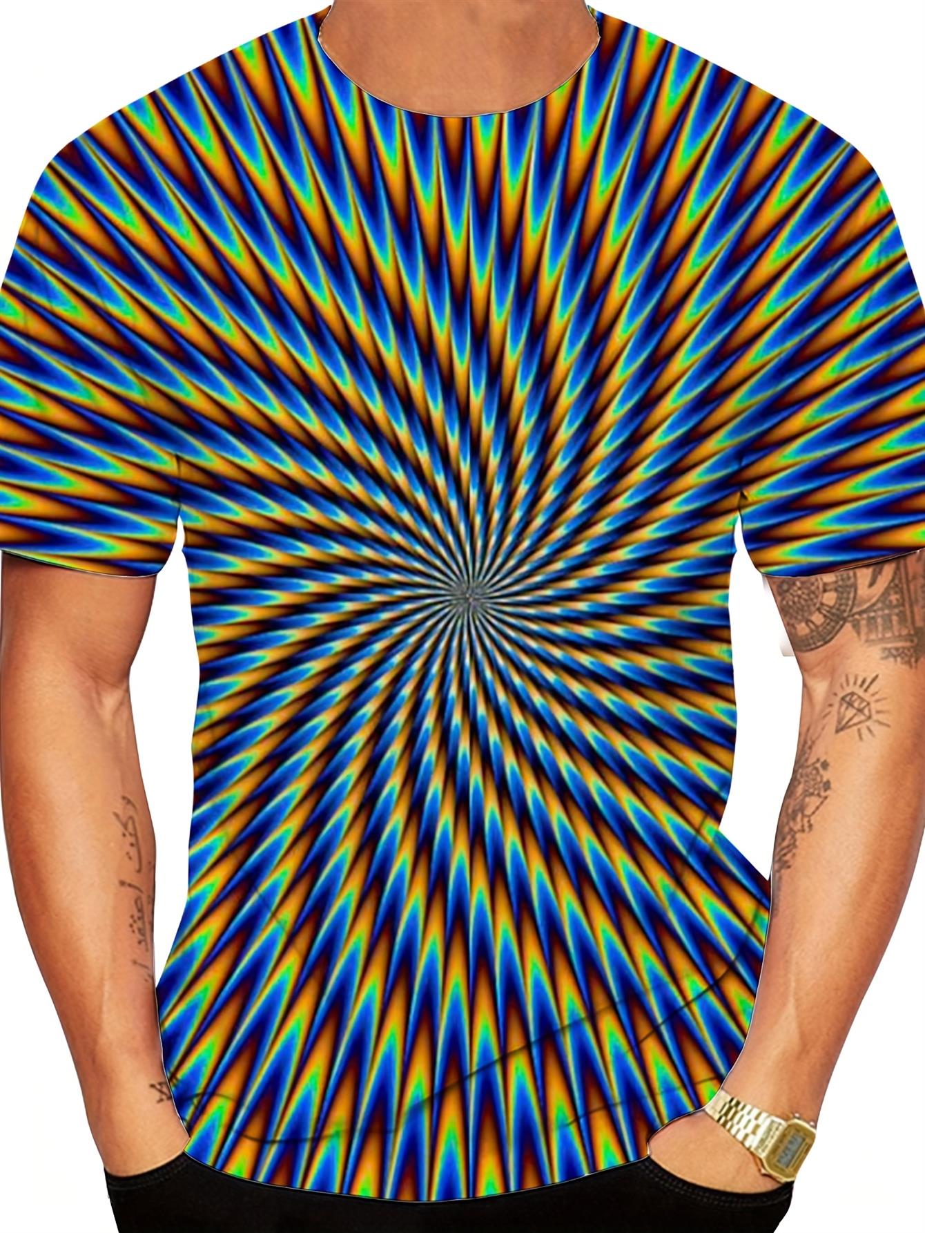 psychedelic shirts sold on Temu United States