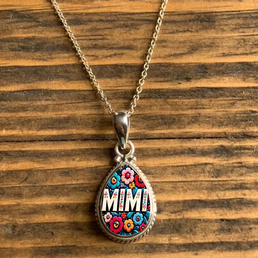TEMU 1pc Featuring A , This Decorative And Artistic Teardrop Pendant Necklace Is A Unique Jewelry Accessory. Perfect For Christmas, Valentine's Day,