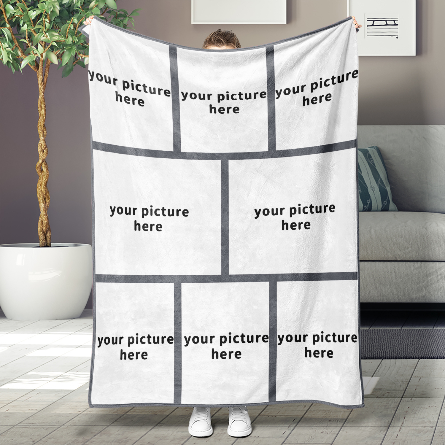 

1pc Flannel Fleece Blanket - Personalized , Tear , Knitted , For , , , Sofa, Pet, - Unique For , ,