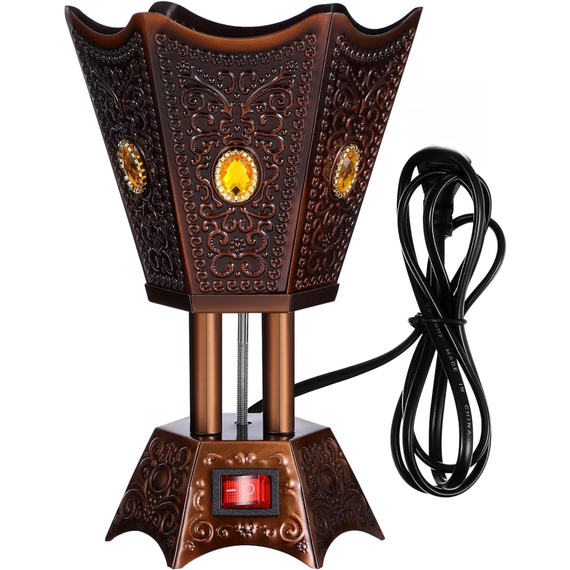 TEMU Metal Vintage , Essential Oil Diffuser, Home Fragrance Accessories, Home Decor Products, Home, Office, Living Room Decoration - Ideal Ramadan