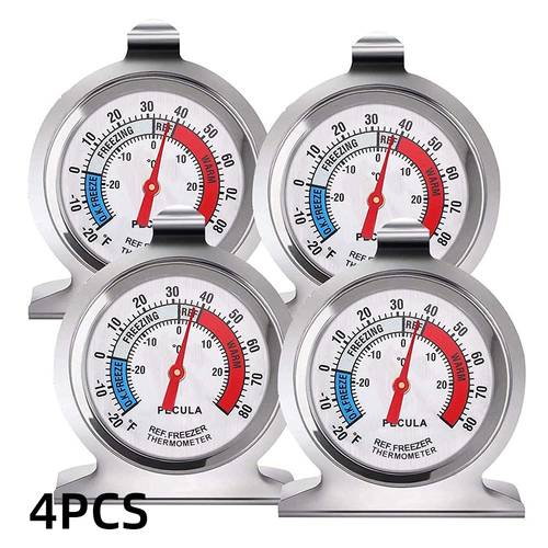 refrigerator thermometer 30 30 80 fridge thermometer large dial thermometer with red indicator thermometer for freezer refrigerator cooler