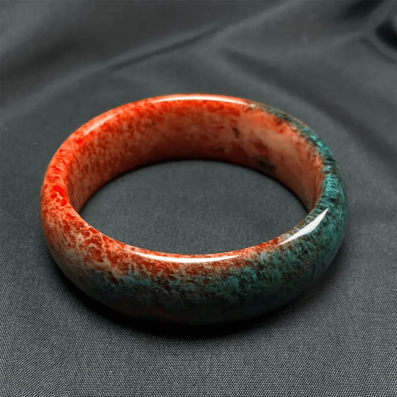 1pc   natural stone wide bracelet   teal     white beige minimalist jewelry for men women everyday formal wear durable natural stone chain no pendant needed modern elegant accessory versatile wristwear   polished   unisex wristwear fashion enthusiasts bangle for women men bracelet Product details 0