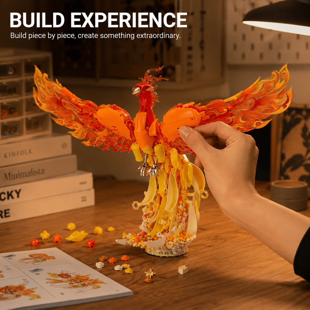 900pcs Phoenix Building Block Model Kit
