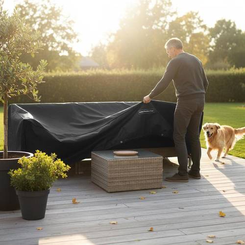 immagine dell'articolo copertura per mobili da giardino con 12 occhielli 315x180x75cm rettangolare