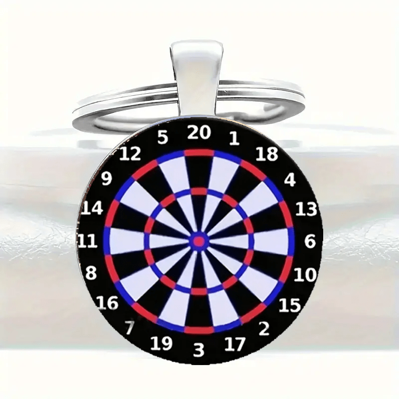 Alloy Dartboard Keychain, A Present For , Ideal For Halloween, Christmas, Thanksgiving, And Anniversary , Anniversary Gift | Trendy Keychain With Numbered Darts, Adorable Keychain