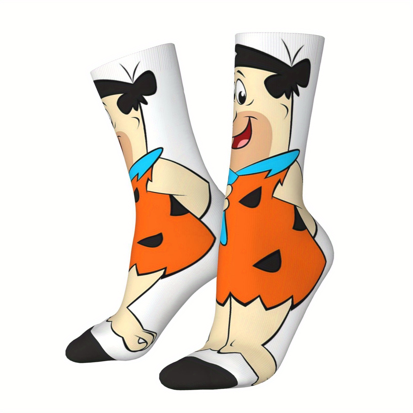 TEMU A Pair Of Unisex Outdoor Socks Featuring A Design For Halloween, Mid-calf Length, Machine Washable, Suitable For Outdoor Sports Enthusiasts,