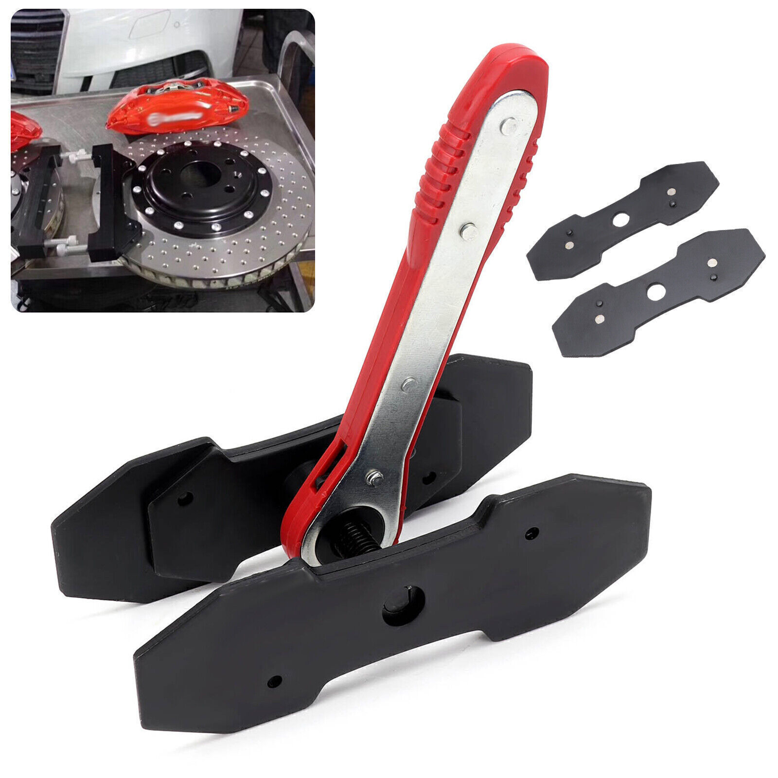 TEMU Ratchet Spreader Piston Retracting Caliper Press Install Tool, Automotive Repair, Piston Installation, Precision Tool, , Highquality Steel,