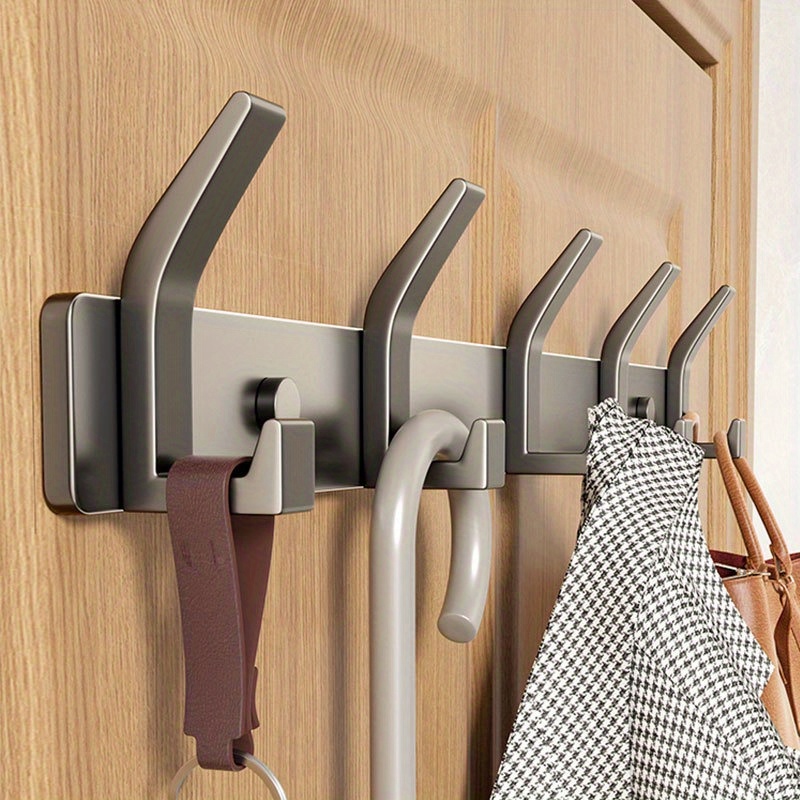Acero 304 Blanco Perchero De Pared Qiannhee - 3 Ganchos, Acero Inoxidable 304, 30 Kg Carga, Blanco, 30 Cm Percheros Para Colgar Ropa