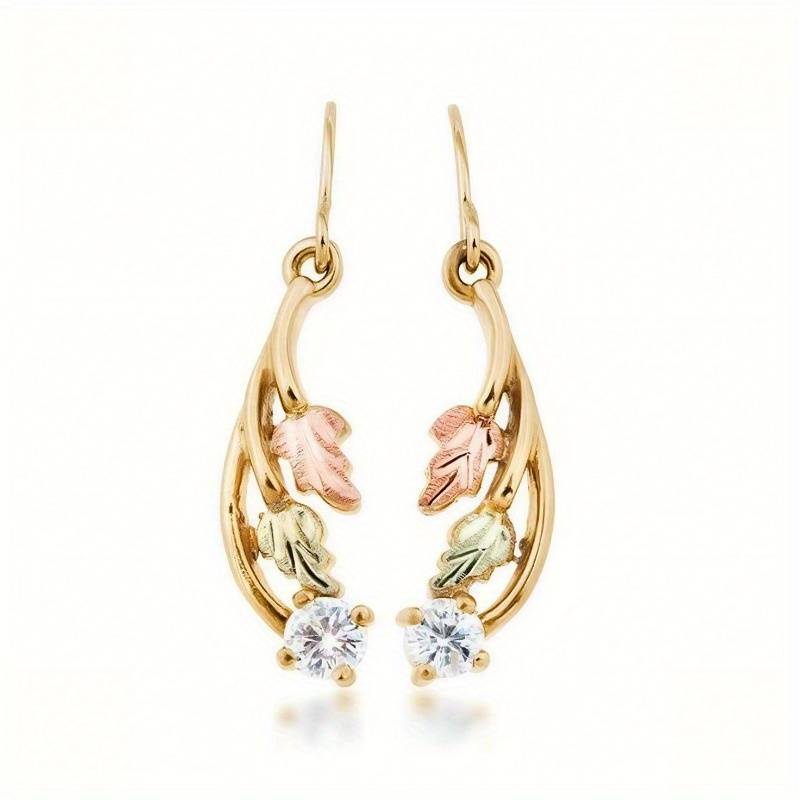 925 Sterling Silvery Elegant Tricolor Pendant Earrings, Women's Earrings, Retro Style, Suitable For Daily Wear And Party/ Birthday/ Anniversary Christmas Gifts
