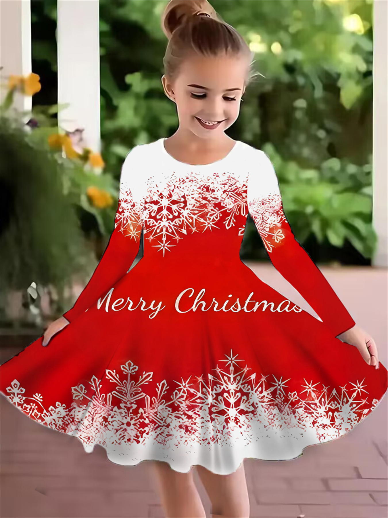 christmas girls dresses autumn winter childrens