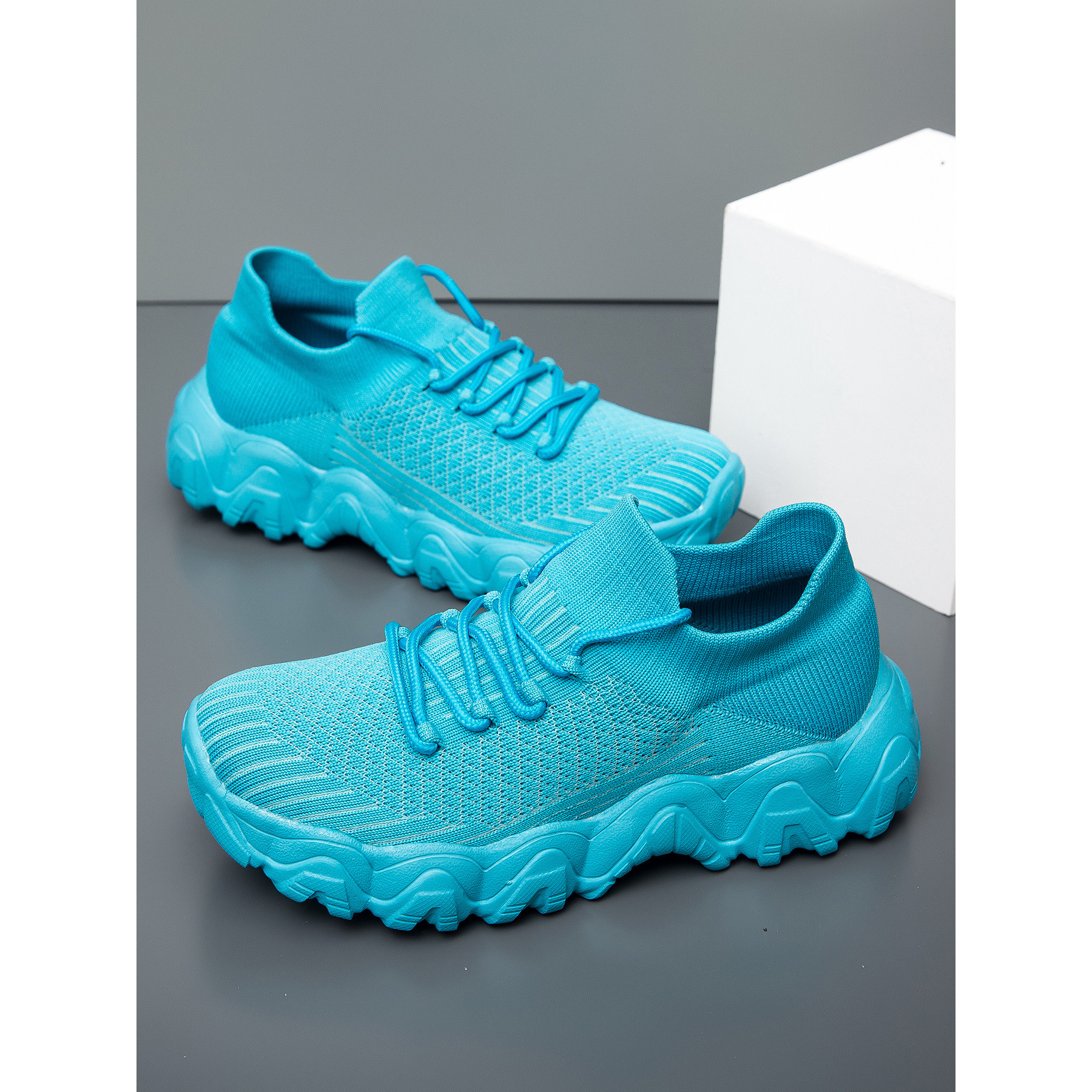 TEMU Women's Sneakers - Breathable Lightweight Cushioned Low-top Sneakers With Md Sole Suitable For Running, Gym, Casual Wear, Summer Fitness