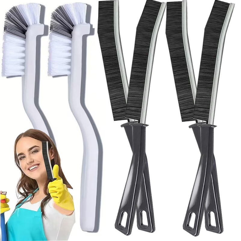TEMU 6 Pack Crevice Cleaning Brush Set, Long Handle Thin Cleaner Brushes For Small Spaces And Tight Corners, Multipurpose Scrub Brush For Kitchen