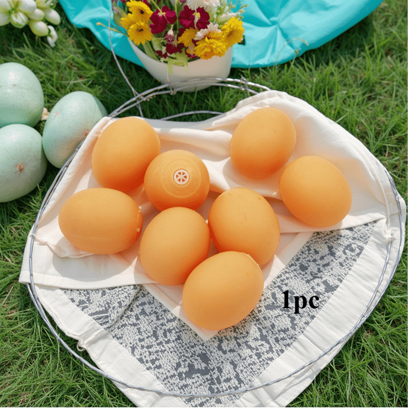Image of New Style Egg-shaped Sound-making Pet Toys, Squeaky Rubber Dog Toy, Interactive Durable Dog Chew Ball Toy, Training Egg Toy For Cats And Dogs, Suitable For All Breeds And Sizes, Without Battery