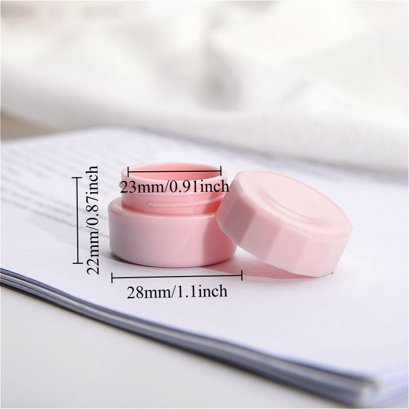 TEMU 3g Nail Gel Jar Storage Sample Bottle Jar Makeup Container Travel Containers Set Refillable Cosmetic Empty Portable Jar, Containers Sets Jars