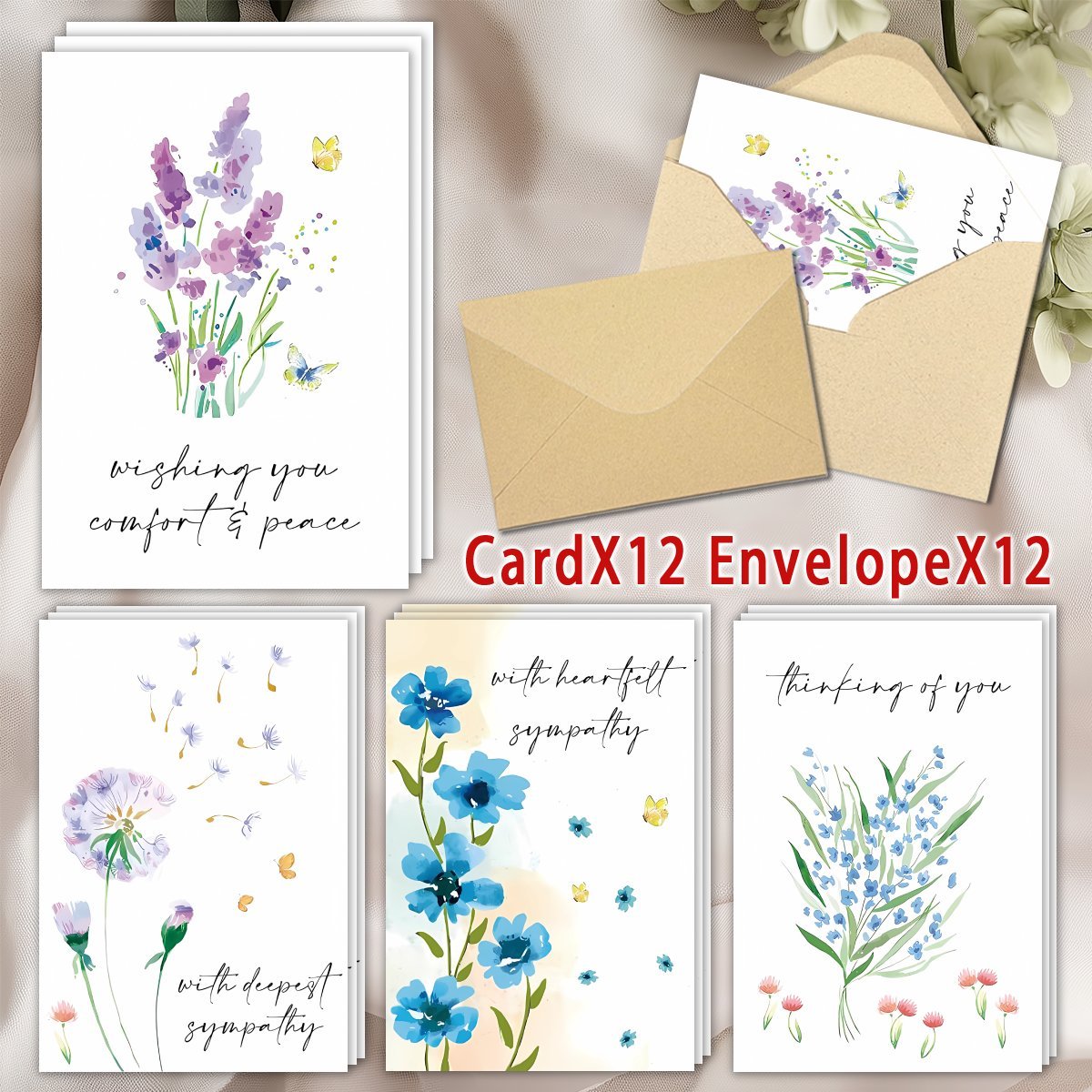 

24- & Envelopes - - Blank Greeting For , - For &