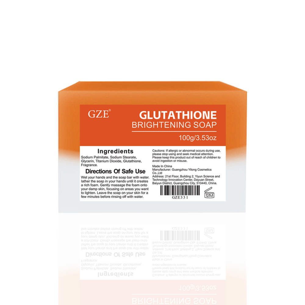 gze glutathione brightening soap handmade face body soap bar