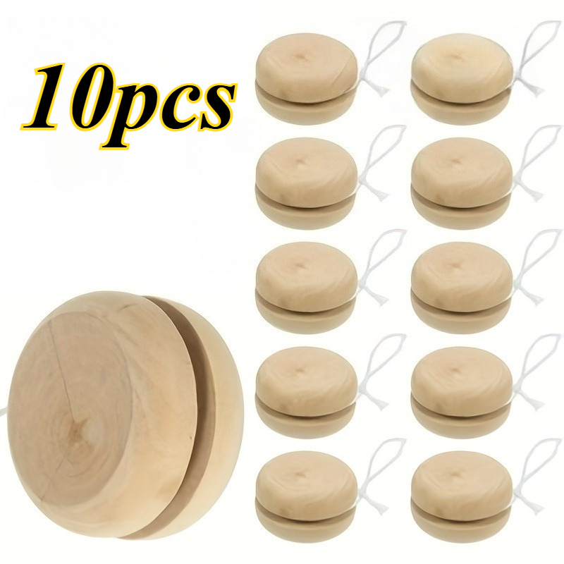 Image of 10 Unfinished Wooden Blanks - Diy Paintable Craft Kit For Adults, Wooden Sticks Suitable For Family Activities, Classroom Projects, Holiday Gifts, Diy Painting Projects
