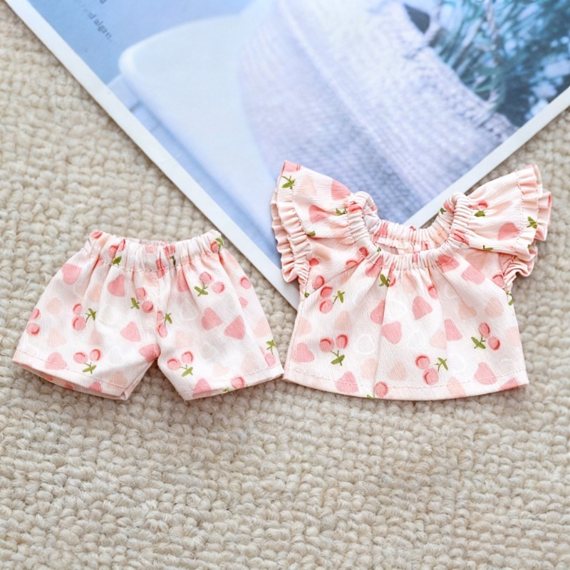 TEMU 2pcs Small Pet Clothes Pants Set Hamster Clothing Cute Fruit Style Dress Daily Clothing, Photo Decoration