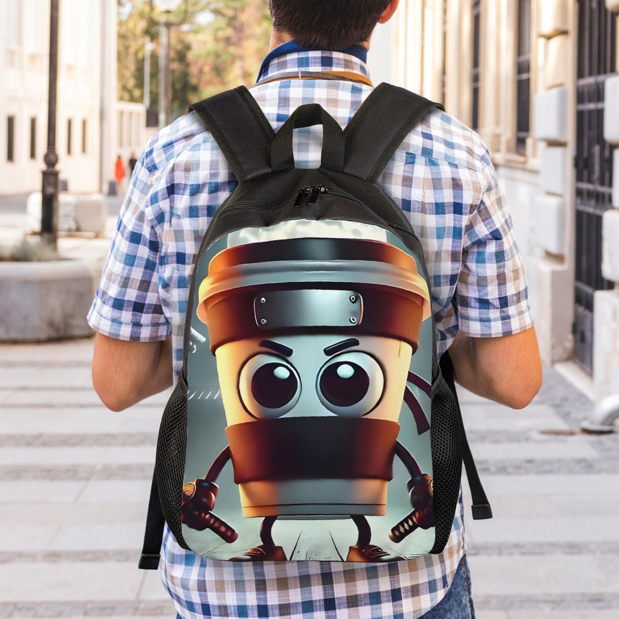 Funny Big Backpack Meme Shreks Wazowski Meme Backpack For Men