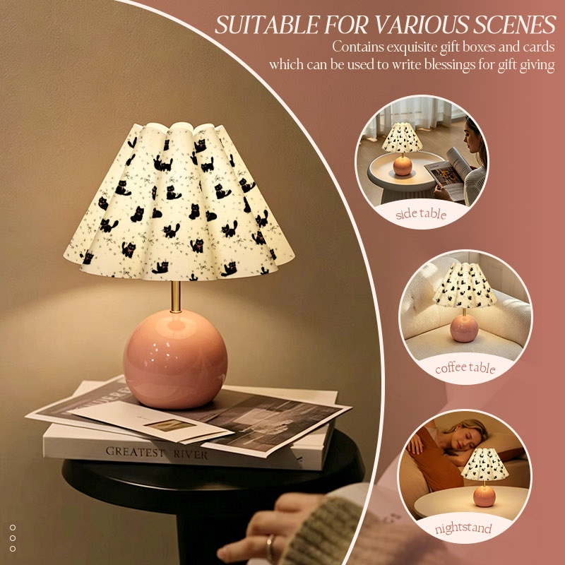 Botanical Fern Leaf Pattern USB Powered Desk Lamp