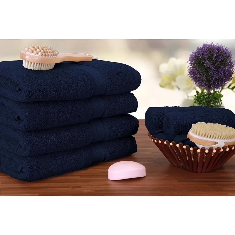 1pc SoftTouch Premium Polyester Hand Towel, 460gsm Woven, Highly Absorbent, Skin-Friendly, Chemical-Free, Ideal for Home, Hotel, Spa - Bathroom Essentials details 7