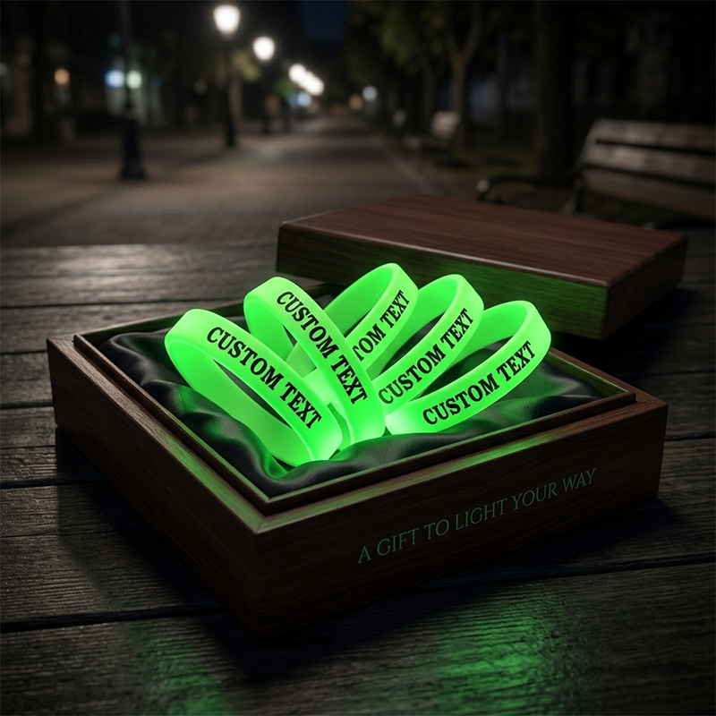 180pc Glow-in-the-Dark Custom Wristband Set, Personalised
