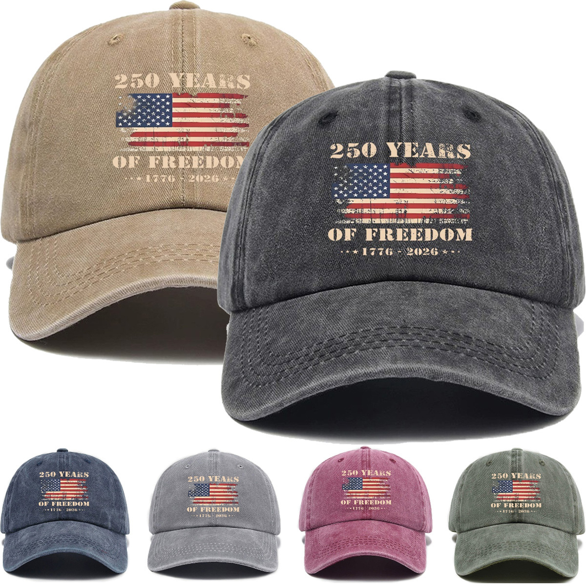 distressed print cap unisex autumn winter casual sports snapback hat