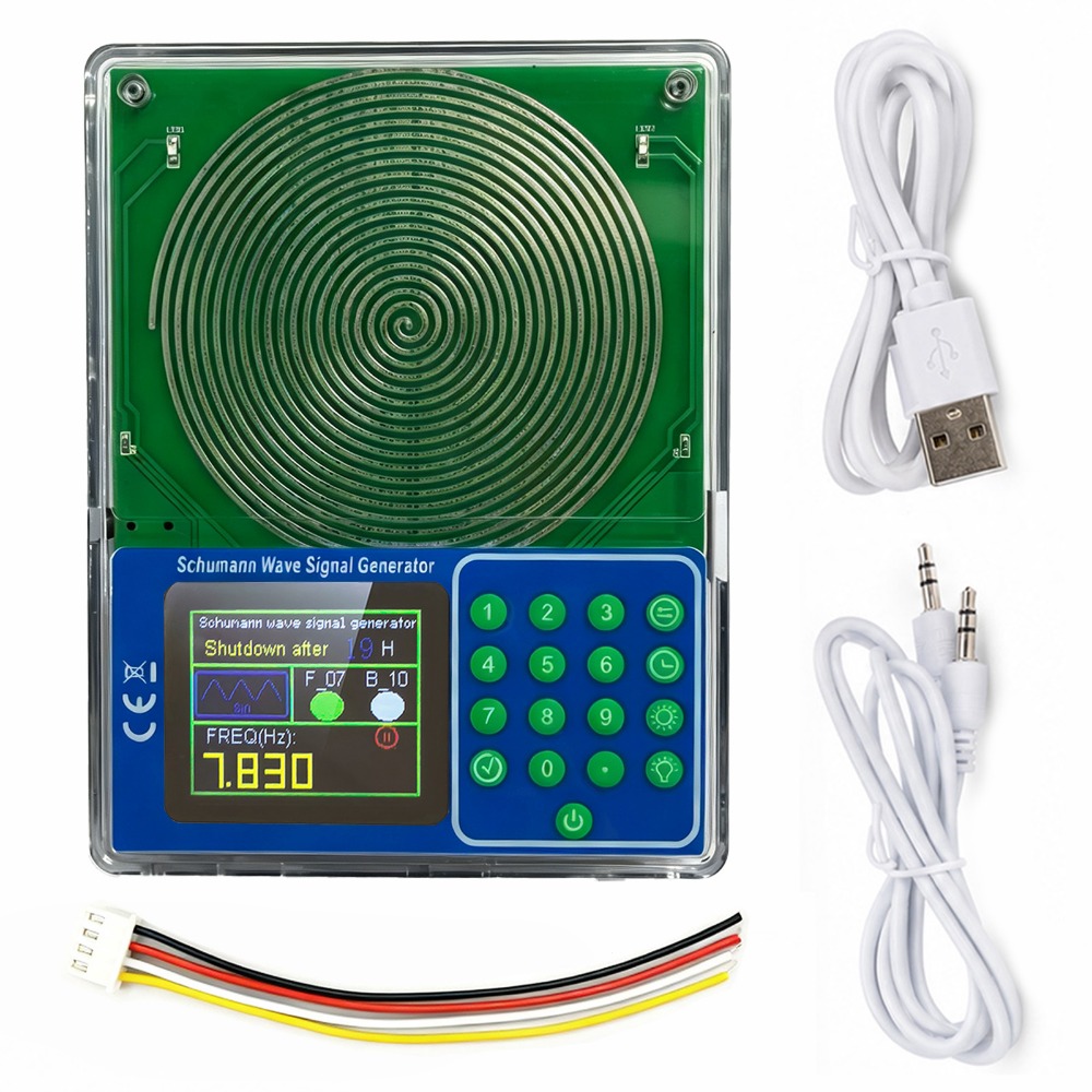 TEMU Generatore di segnali DDS professionale e dispositivo a di Schumann - Frequenza regolabile 0,001Hz-200kHz, uscita multi- (Sinusoidale//Tono/),