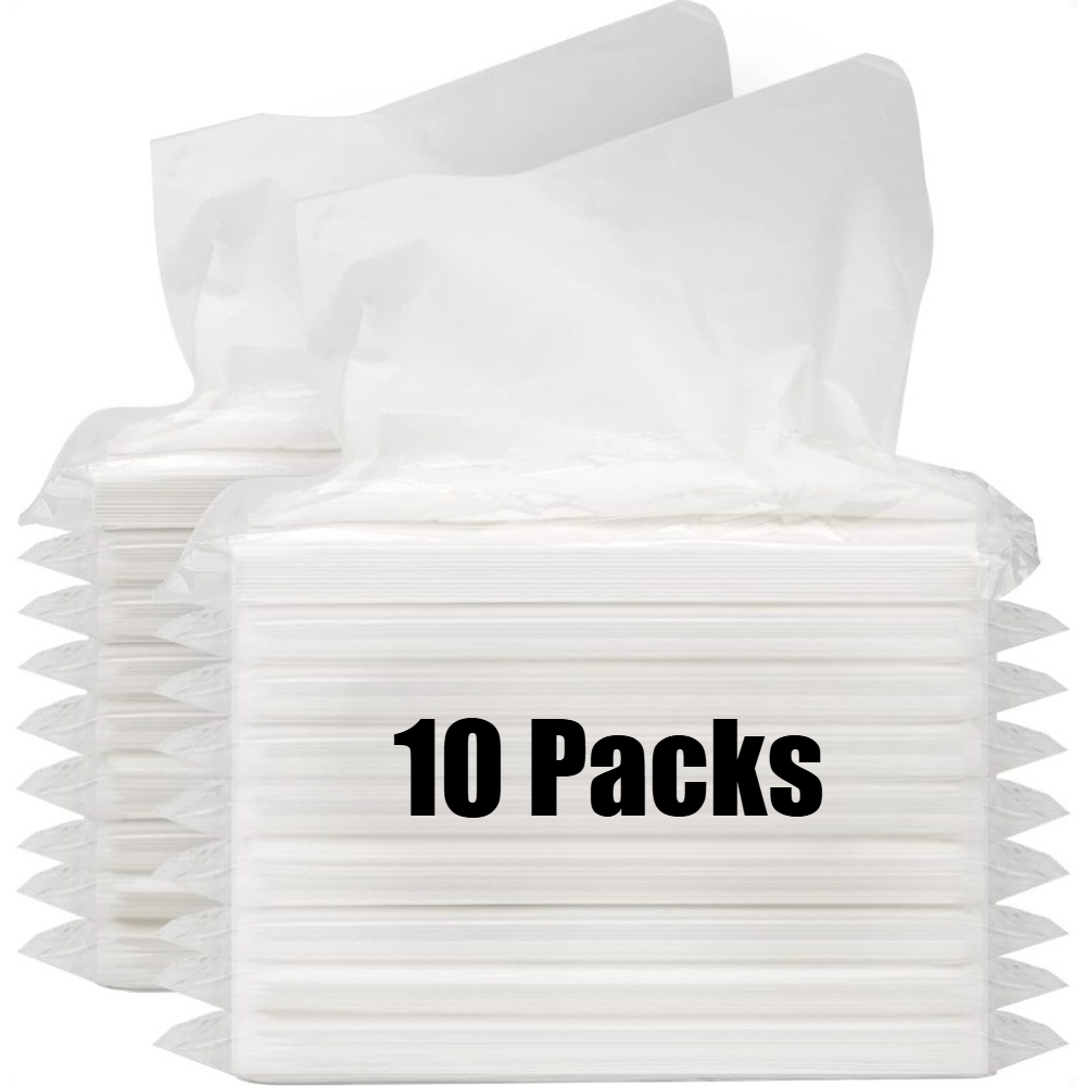 (10 Packs) Car Tissue Paper - Super Soft And Paper - Car Tissue Box Refill Pack - Dashboard-specific Paper - Travel Car Cleaning Paper - Automotive Supplies And Additions