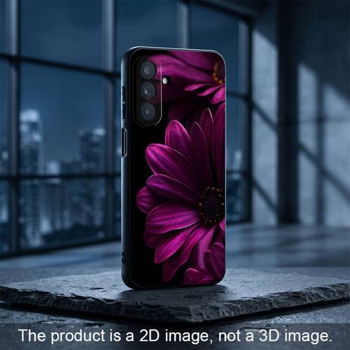 item picture phone case soft black 2d printed phone case suitable for samsung for galaxy a05 a05s a06 a07 a13 a14 a15 a16 a17 a22 a23 a24 a25 a26 a32 a33 a34 a35 a36 a37 a52 a52s a53 a54 a55 a56 a57 s22 s23 s24 s25 s26 fe 5g purple flower realistic