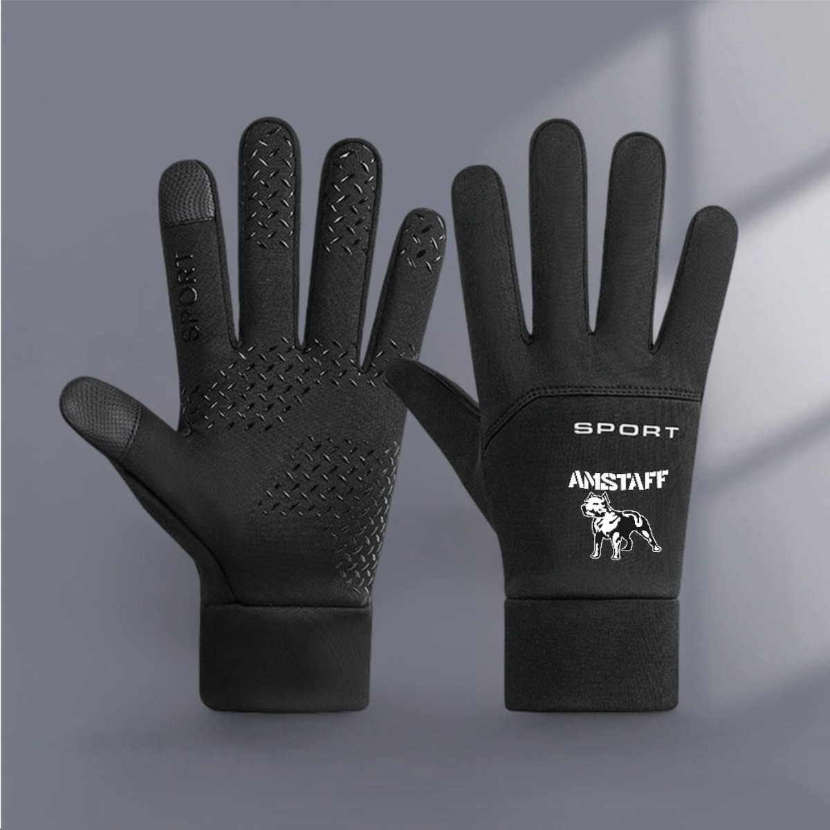 E-shop 1 Stück Hunde Print Winterhandschuhe - Warm, kältebeständig für Outdoor-Aktivitäten wie Radfahren, Wandern, Skifahren, mit