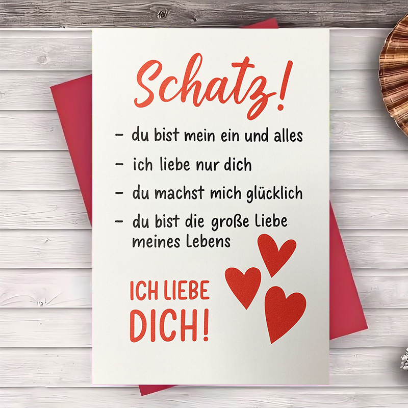Image of 1pc Greeting Card With - Perfect For Couples' Anniversaries, Valentine's Day, Or Special Moments To Deep Love And
