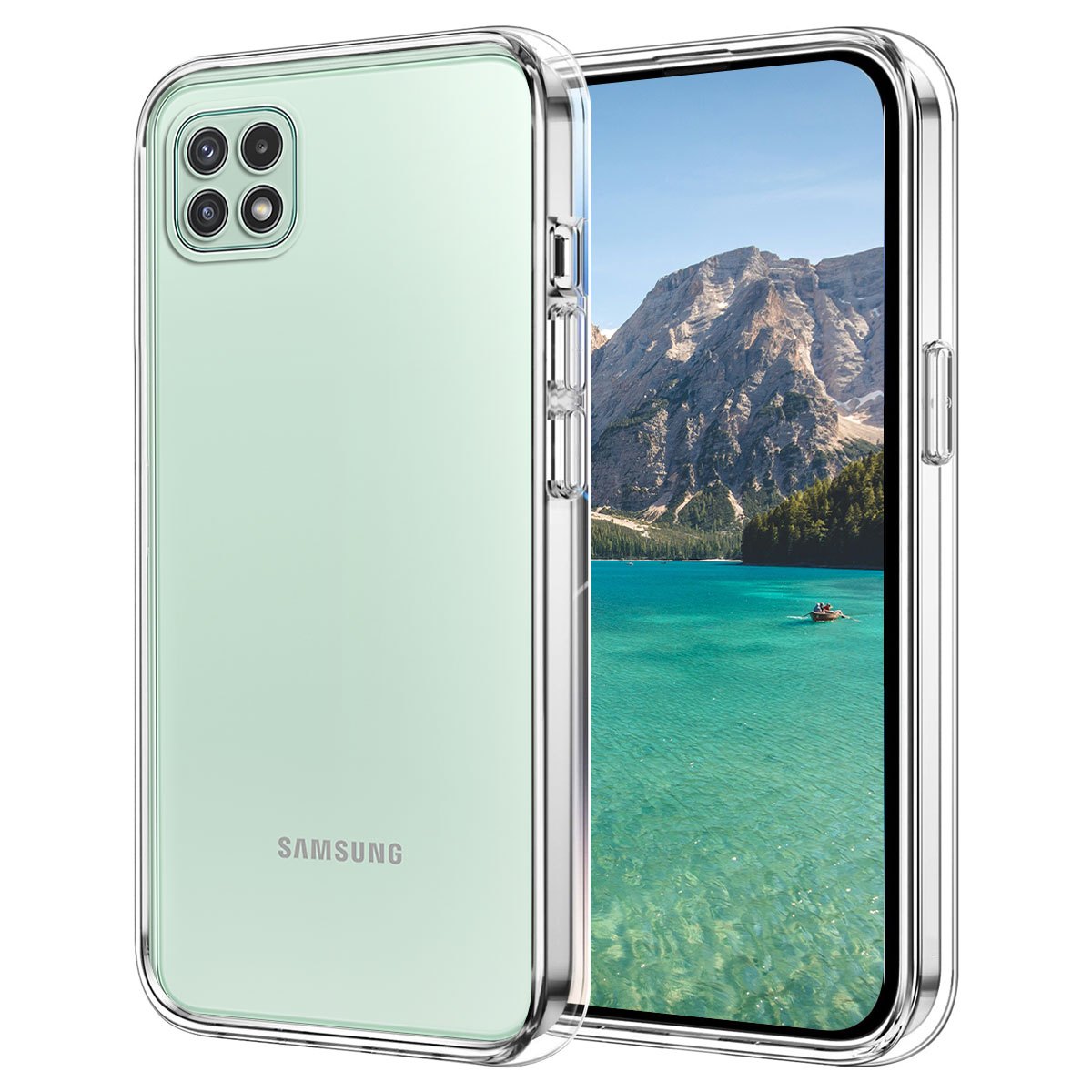 E-shop Handyhülle - für Samsung Galaxy A22 5G Hülle, flexible stoßfeste Handy Schutzhülle, transparent, umfassender Schutz, kratzfeste Rückseite, klar