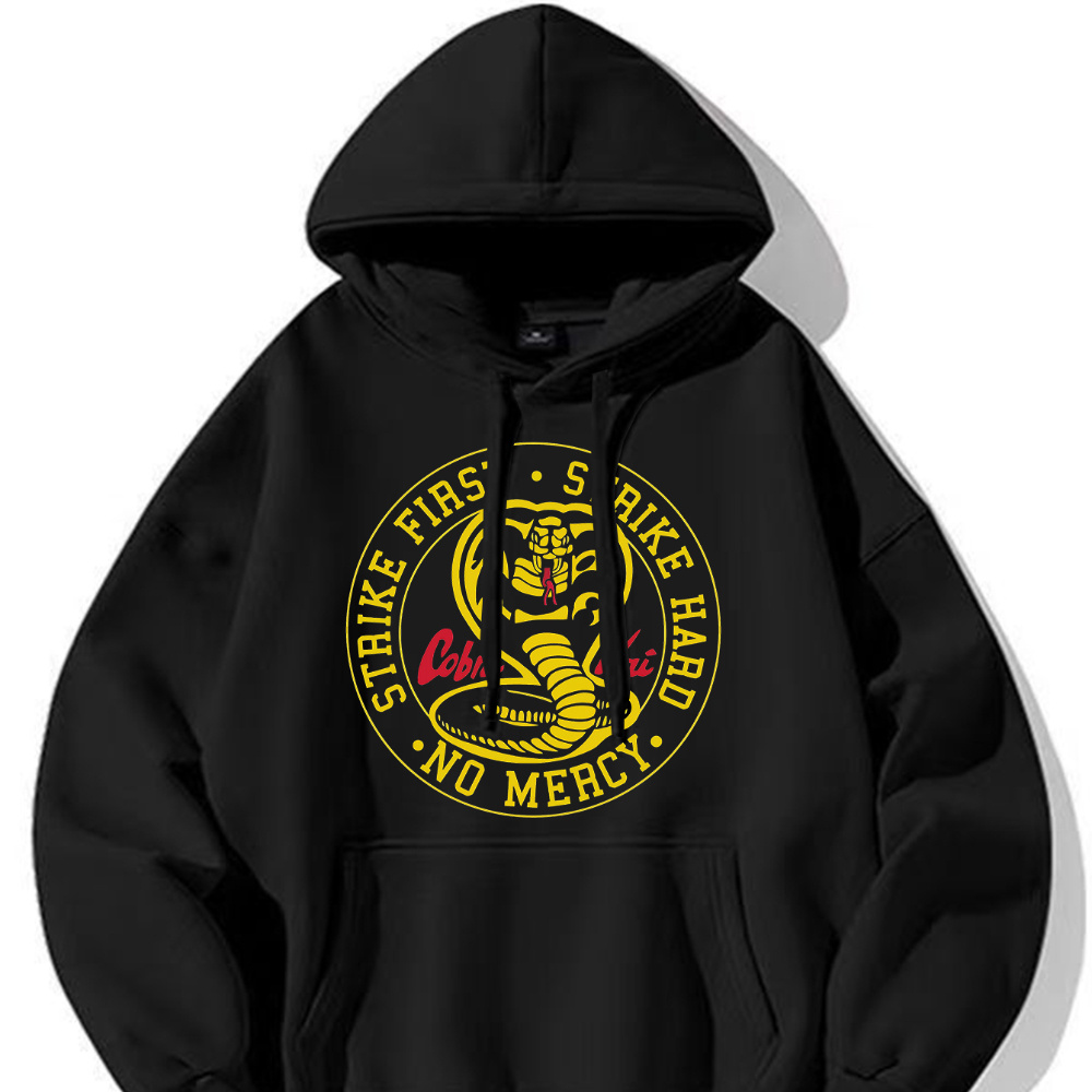 

First Cobra Printed 270g Polyester Hooded Sweatshirt, And , All , Suitable Christmas