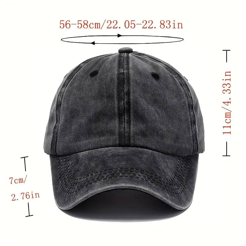 Vintage-Style Adjustable Baseball Cap with "MONACO" Print