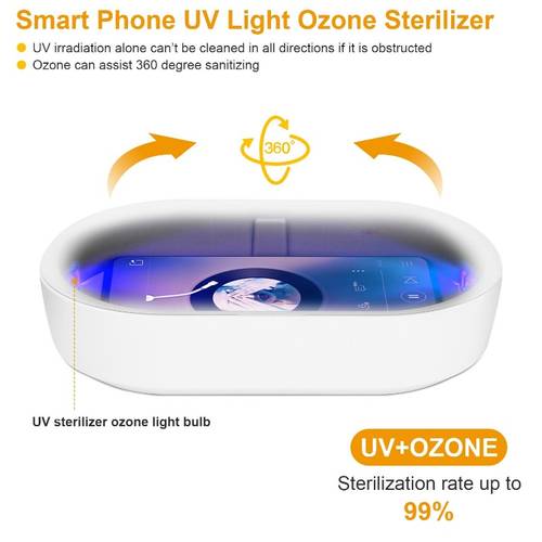 uv light sanitizer box portable 10 charging disinfection lamp with diffuser sterilizing box for jewelry watch wallet keys