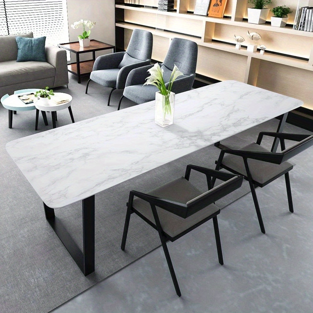 Image of 60 Cm X 5 M Self-adhesive Marble Pattern Film For Furniture, Kitchen, Wall Protection, Cabinets, And Dining Tables