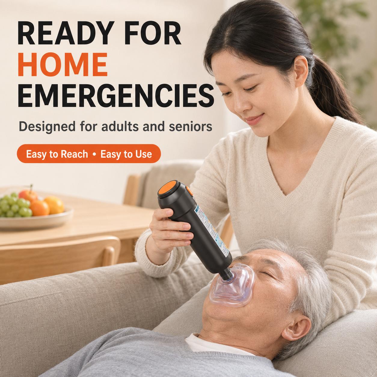 Portable Handheld Anti-Choking Emergency Device with One-Button Operation & Strong Suction Suitable for Home, Travel, Car Safety - Choking Tool with Replaceable Silicone Nozzles, Airway for &