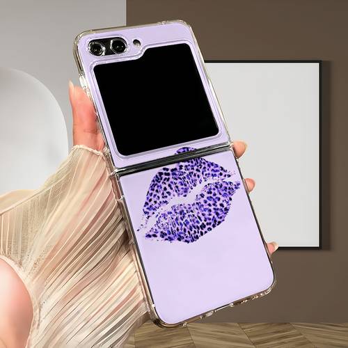 phone case a charmingly designed phone case with a red lips theme suitable for samsung galaxy z 3 4 5 6 7 7fe w23 flip w24 flip w25 as well as z fold 4 5 6 7 and motorola razr 40 ultra 50 and 50