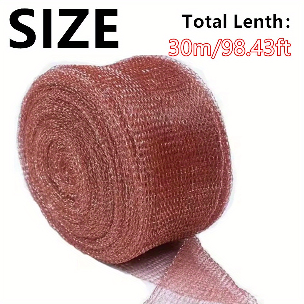 50m/30m/10m Extra Long Copper Mesh Roll For Garden Pest Control. Sturdy Copper Mesh. Protection Net. Ideal For Protection In Home Yards, Farms, Ranches, And More. Prevents Rodents Snails And Other