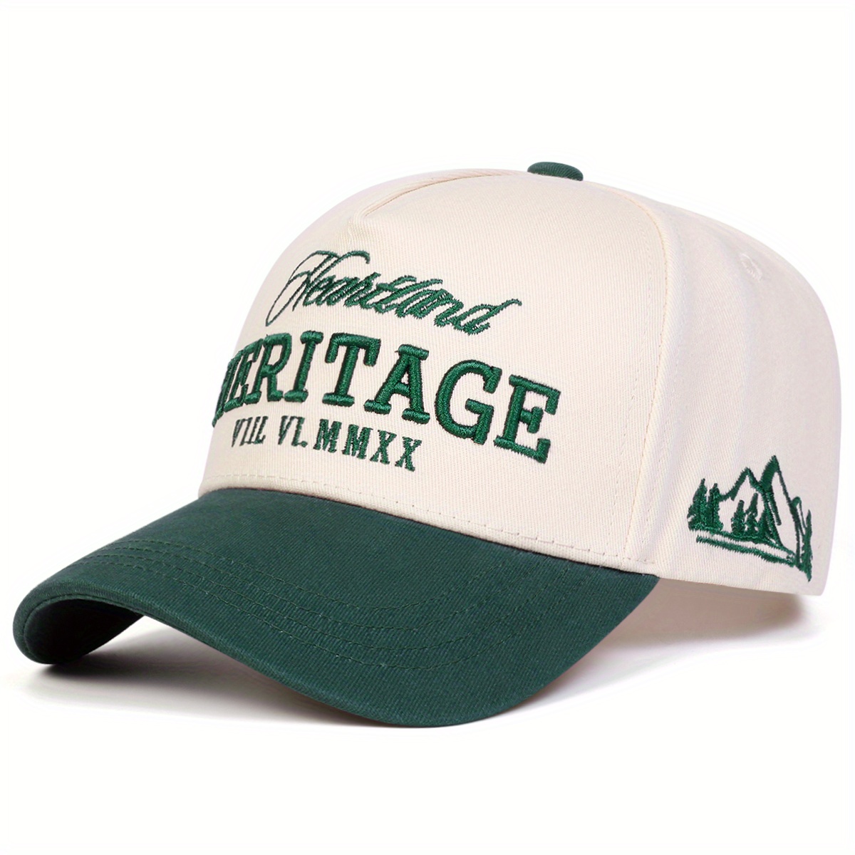 E-shop Herren HERITAGE Baseball Cap Mode Fünfteilige Mütze Outdoor Verstellbare Freizeit Mütze Geeignet für Frühling Herbst Reise Strandurlaub