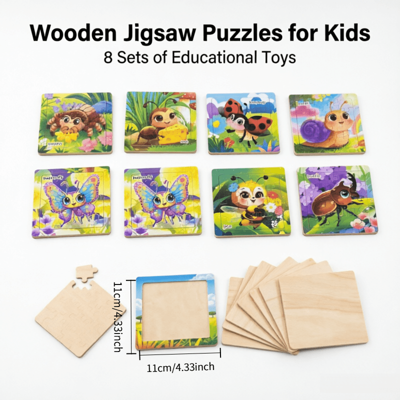 Children's Educational Floor Puzzle - Insect Series, 128pcs