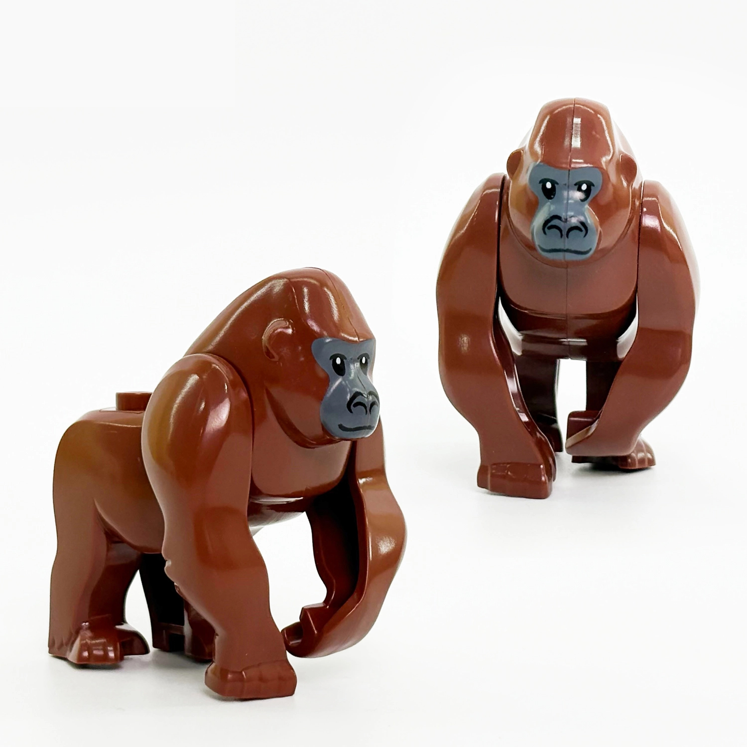 1/2pcs Creative Brown Jungle Gorilla Model Ornament Figure Accessory