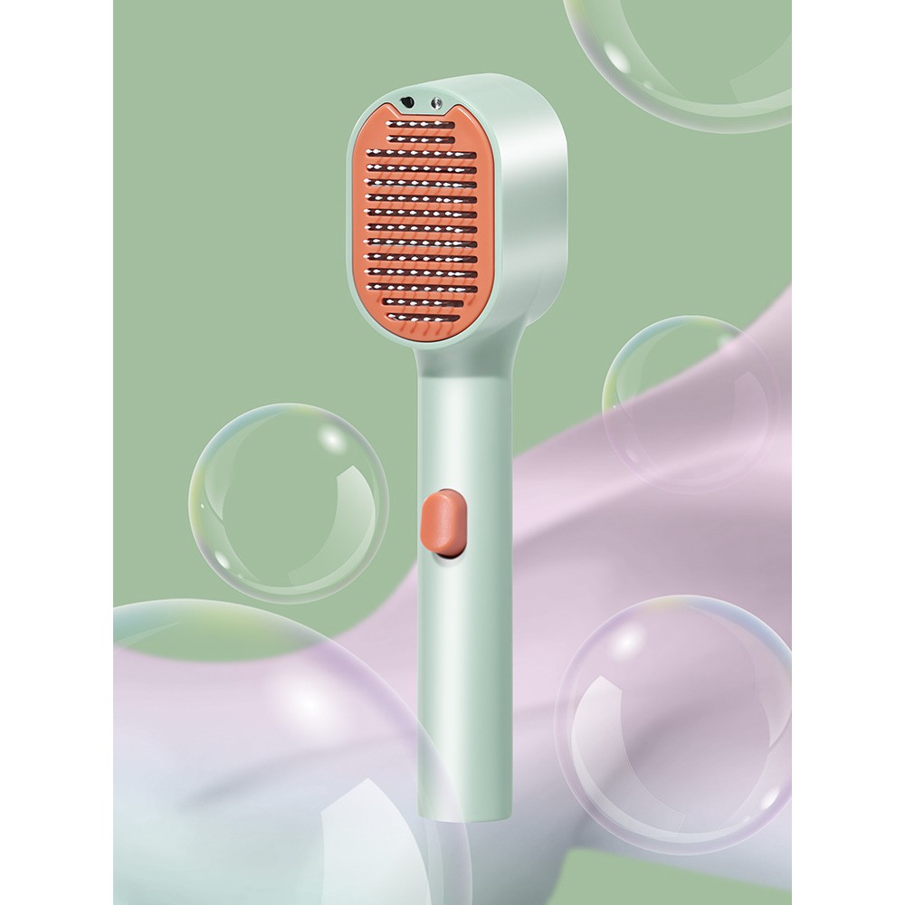 pet grooming comb with   and vibration massage for   and flea detection