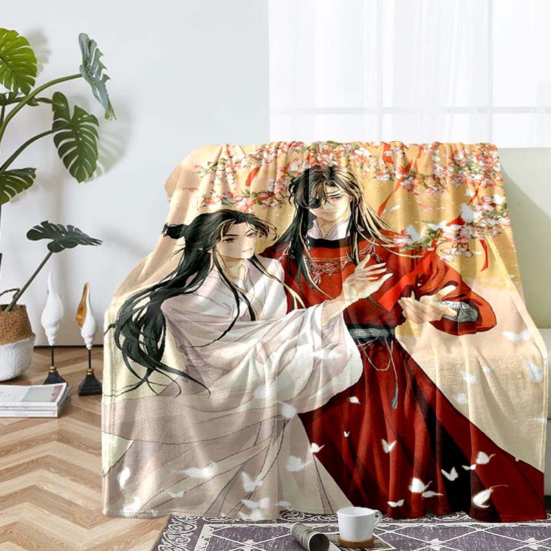 

Heaven Official's Anime Shawl Blanket, Soft Flannel, Polyester, , For Sofas, Beds, Travel, Car Seat Covers, 50x60 Inches