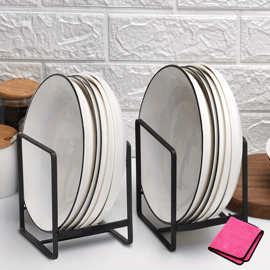 TEMU 5pcs Stainless Steel Bowl And Plate Drain Rack, Countertop And Cabinet Storage Organizer For Kitchen, Household Kitchen Organizer + Cleaning