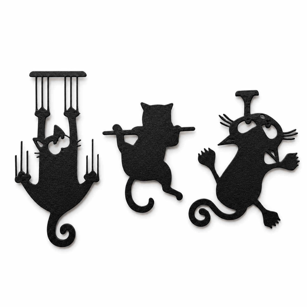 3-pack Black Cat Bookmark Set, Cute Cat Page Markers, Funny Animal Bookmarks For Books, Reading Gifts For Book Lovers, Students, Teachers, Cat Lovers