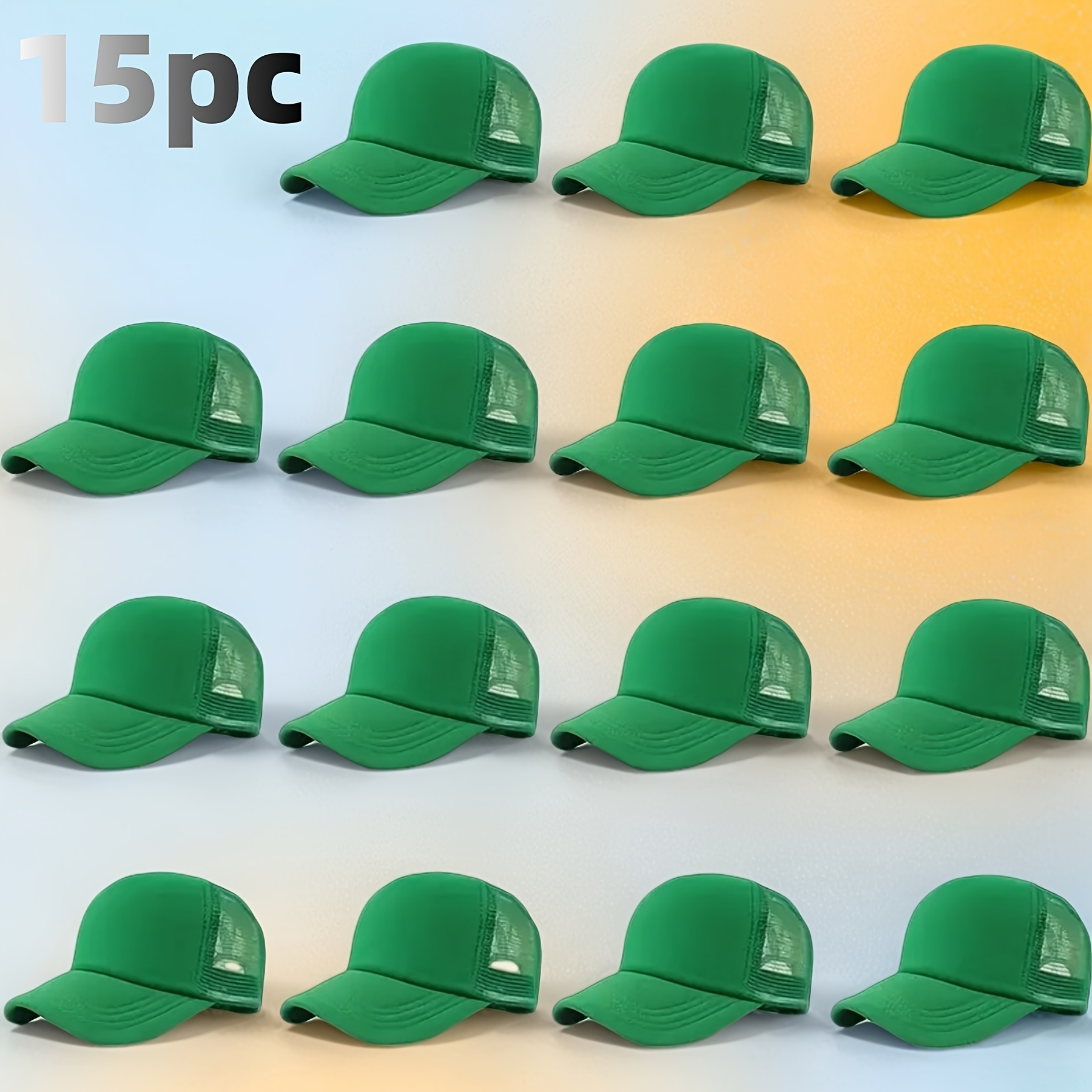15pcs DIY Heat Transfer Baseball Cap Set