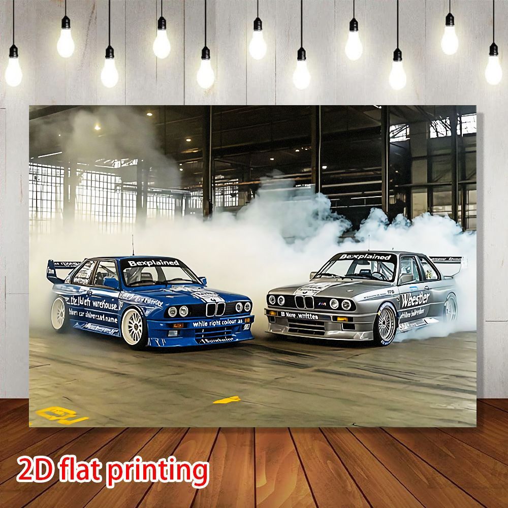 TEMU 2d Flat, 2d Flat - 2d Flat, 2d Flat - 2d Flat Banner 1pc 1. **, Presentation**: Scene With Elements, Filling With Speed And Excitement
