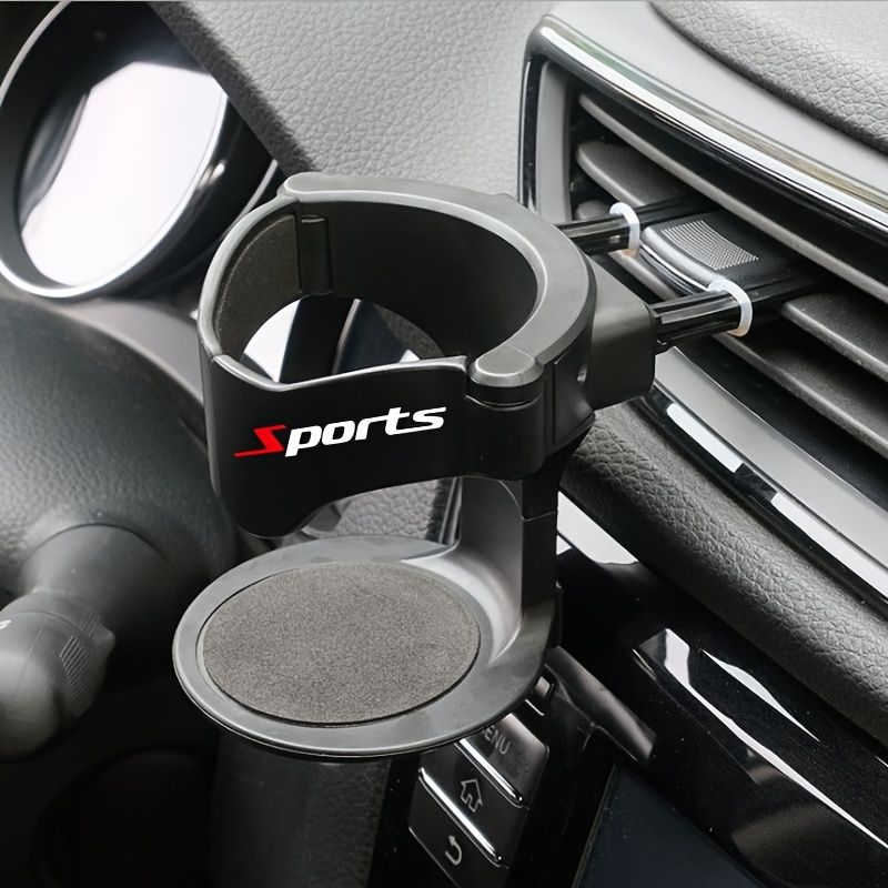 Image of 1pc Adjustable Pvc Car Cup Holder Air Vent Outlet Drink Coffee Bottle Holder Can Mounts Holders Beverage Mount Stand Sports Auto Accessory Ideal For Water Bottles & Cans